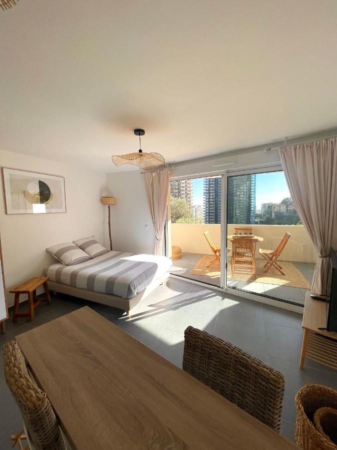 Luxueux Studio Neuf - Frontiere Monaco - Piscine - Parking Prive Exteriör bild